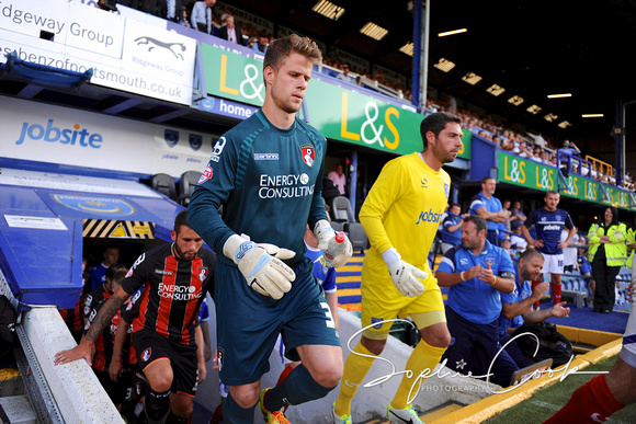 29.07.2014. Portsmouth, England. Portsmouth v AFC Bournemouth